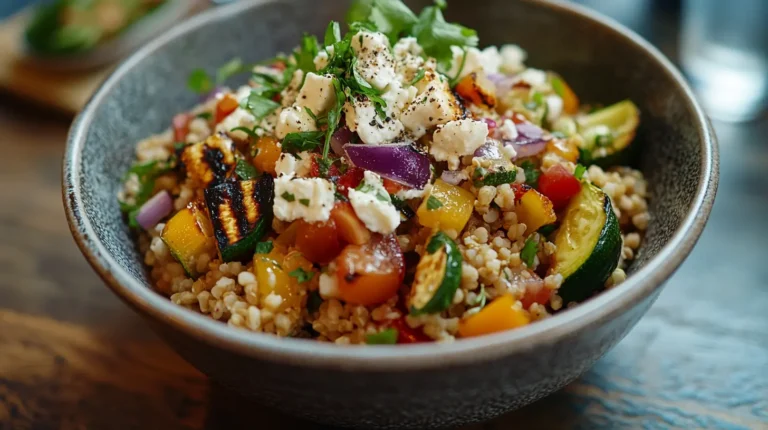 Bulgur salade gegrilde groente
